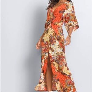 Twist Front Maxi Dress Small